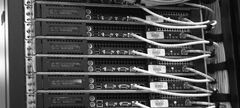 Rack de equipamentos de rede